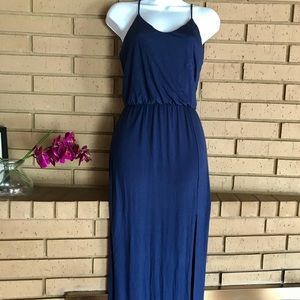 NWT LULUS blue long maxi dress. Sz small. Soft